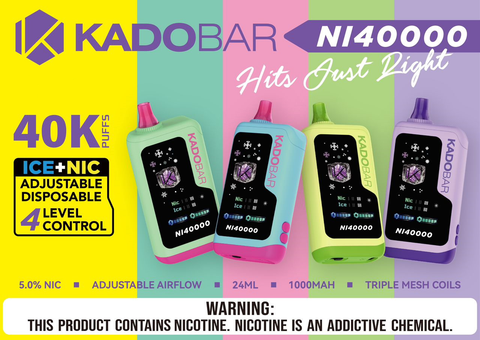 KadoBar 5% NI40000Puffs Ice Control Disposable