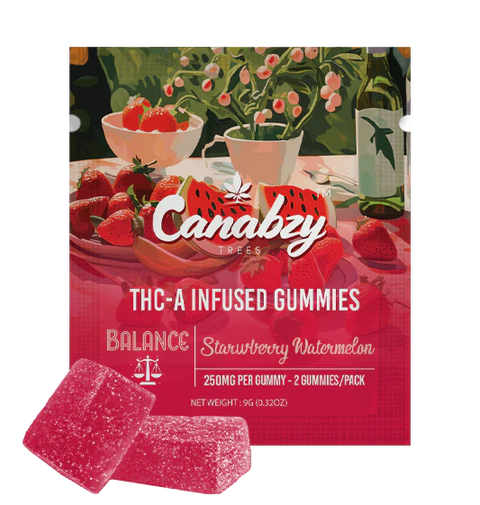 Canabzy THC-A Infused Gummies 500mg 2ct