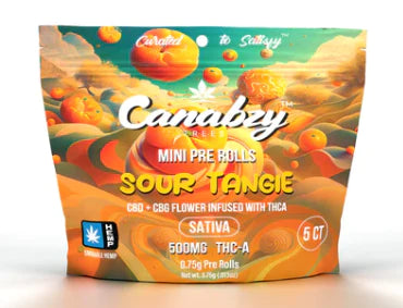 CANABZY500MGPREROLLS CANABZY MINI PRE-ROLLS 0.75GM EA - 5CT - Image 1
