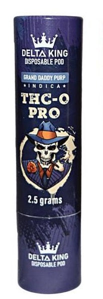DELTAKINGGRANDDADDYPURP Delta King THC-O Pro 2.5GM Disposable Device - Image 1