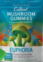CUTLEAF EUPHORIA MUSHROOM GUMMIES LIVE ROSIN THC - Image 12