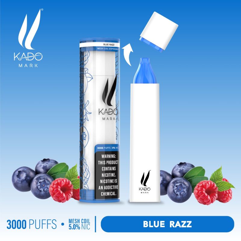 KADOMARKBLUERAZZ Kado MARK 3000 Puff Disposable - Image 1