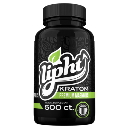 Lipht-Kratom-Maeng-Da-500-CT-Bottle-450x450-1 LIPHT KRATOM CAPSULES - PREMIUM MAENG DA - Image 1