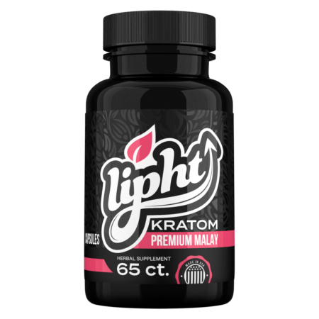 Lipht-Kratom-Malay-65-CT-Bottle-450x450-1 LIPHT KRATOM CAPSULES - PREMIUM MALAY - Image 1