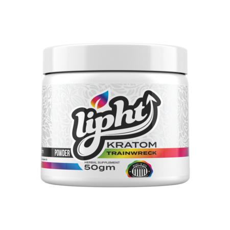 Lipht-Kratom-WHite-Trainwreck-50-gm-Jar-1-450x450-1 LIPHT KRATOM POWDER - TRAINWRECK - Image 1