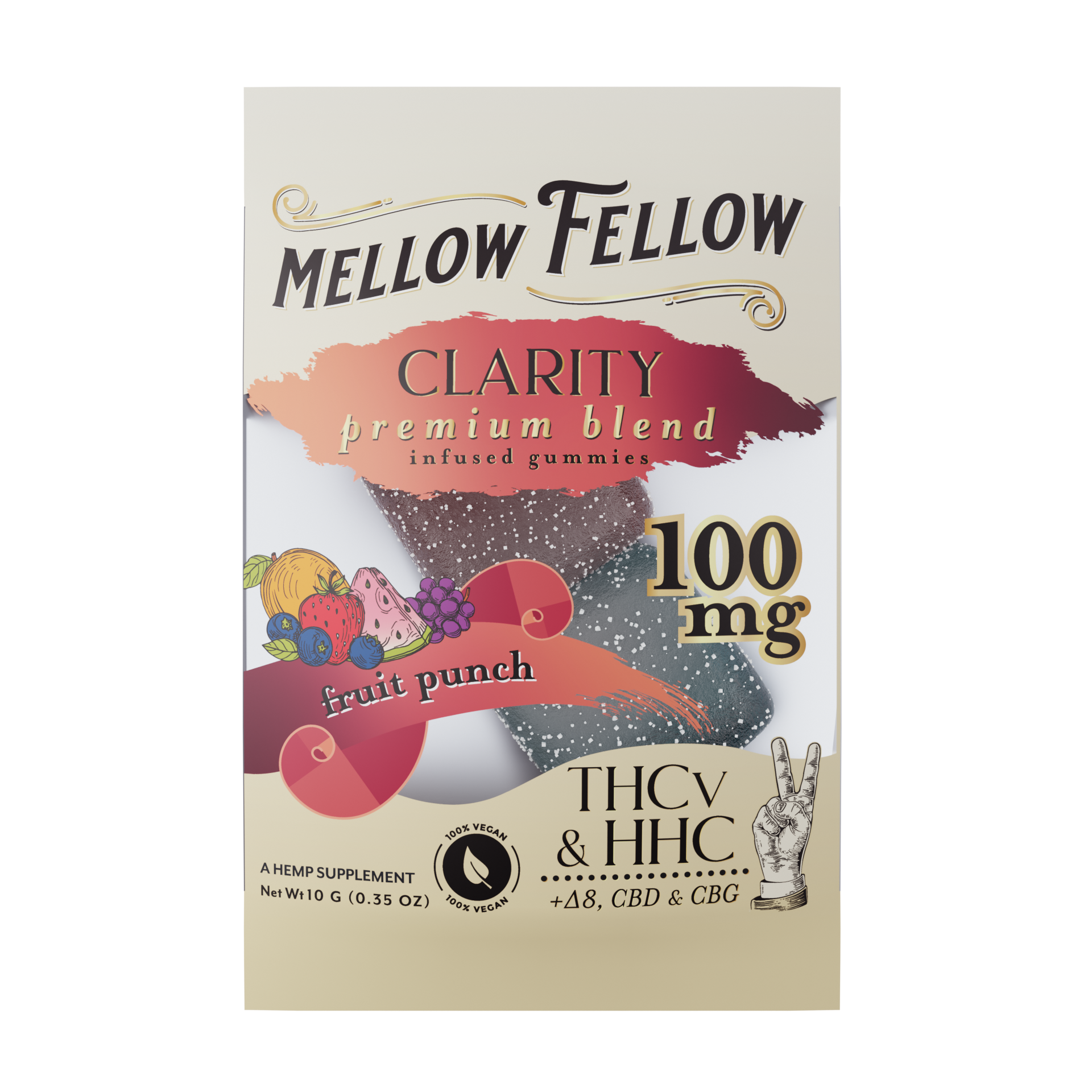 MELLOWFELLOWCLAIRITY MELLOW FELLOW PREMIUM BLEND GUMMIES - Image 1