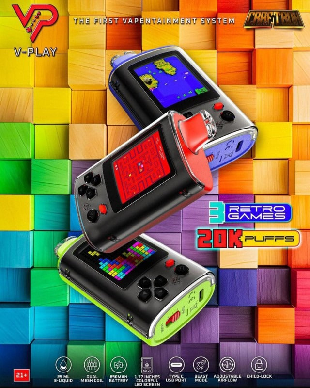 V-PLAY CraftBox V-Play 5% 20000 Puffs Disposable $13.95 - Image 1