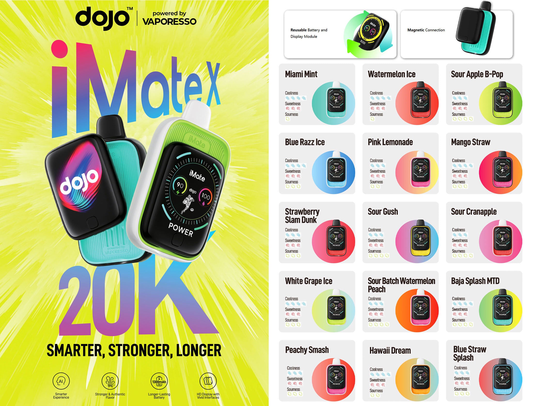dojo-imate-x-powered-by-vaporesso-20k-puffs-15ml-disposable-pod-kit-with-sliding-hub-hd-lcd-screen-2 DOJO iMate X Powered By Vaporesso 20K Puffs - Image 1