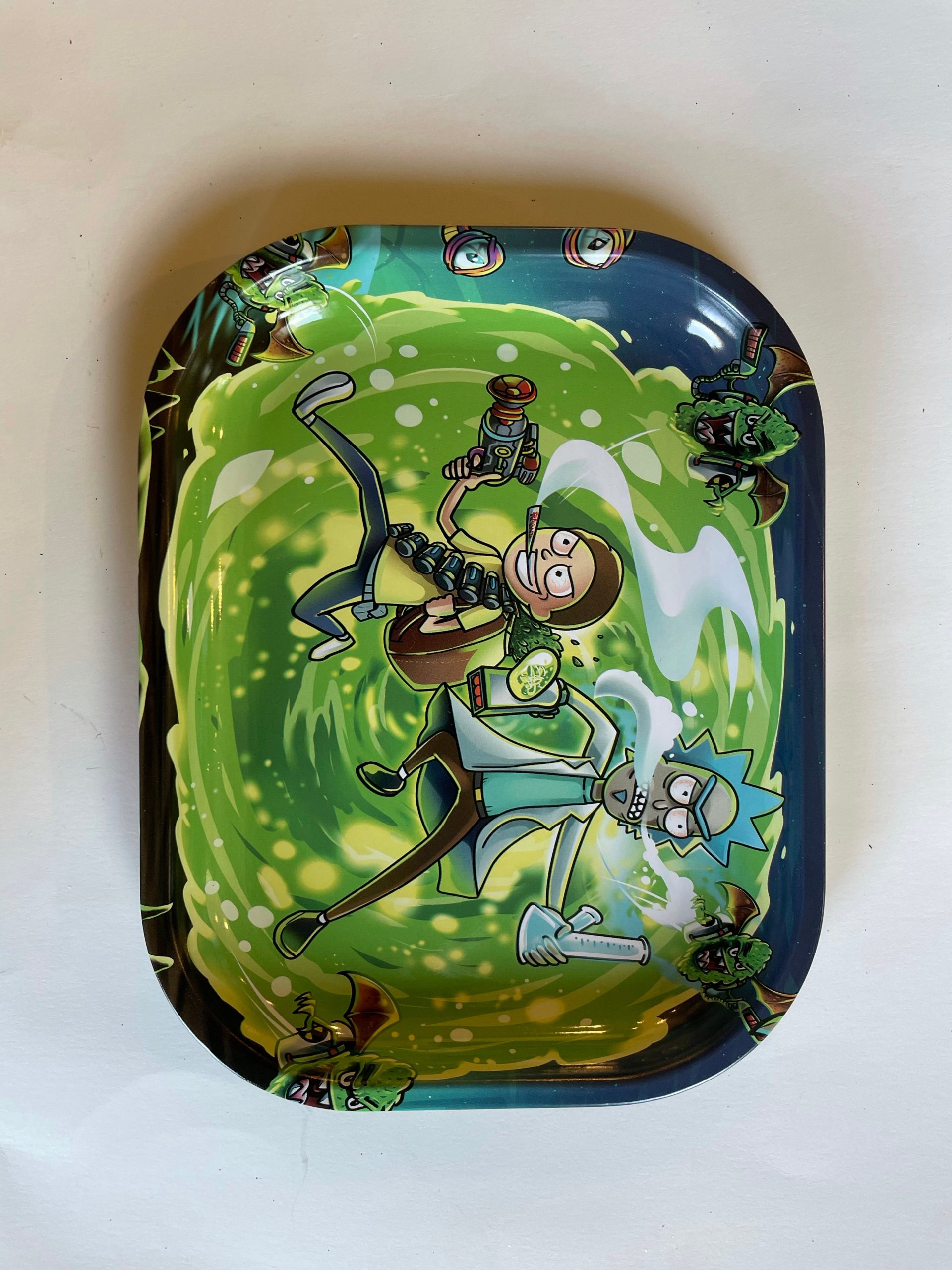 image_98d39f33-357e-4581-a5ba-1332be70023f Assorted Metal Rolling Tray 18cm×14cm×1.5cm - Image 1