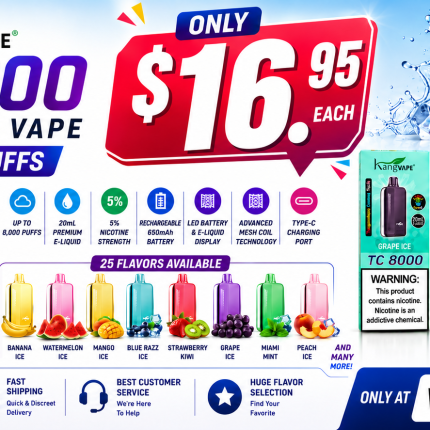 KangVape TC8000 Disposable Vape 8000 Puffs