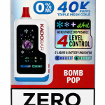 Kado Bar 40K Zero Nicotine, Kado Bar Zero Nicotine, Kado Bar 0 Nicotine, Kado Bar 0% Nic Zero Nicotine Disposable Vape